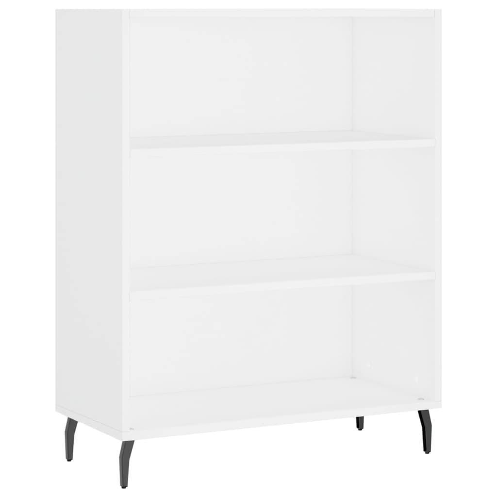 White shelving cabinet 69.5x32.5x90 cm Engineering wood