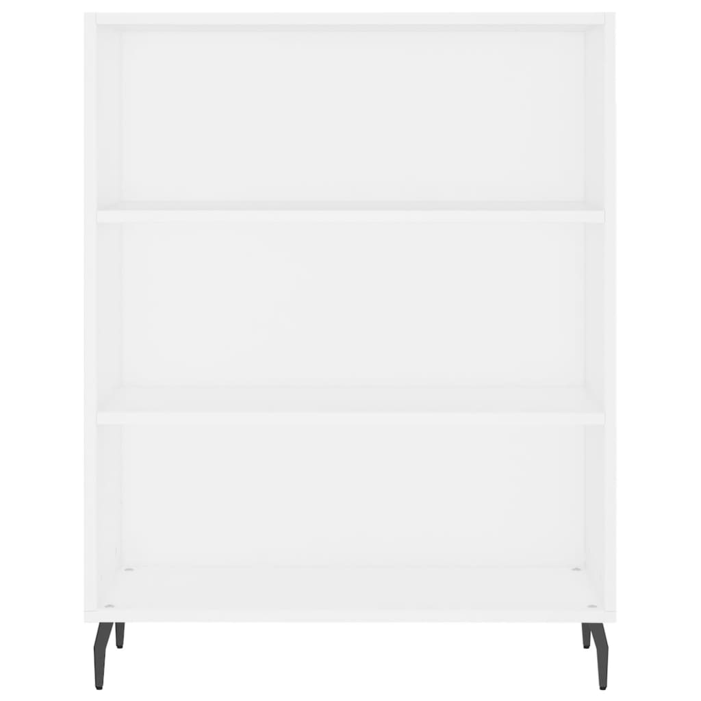 White shelving cabinet 69.5x32.5x90 cm Engineering wood