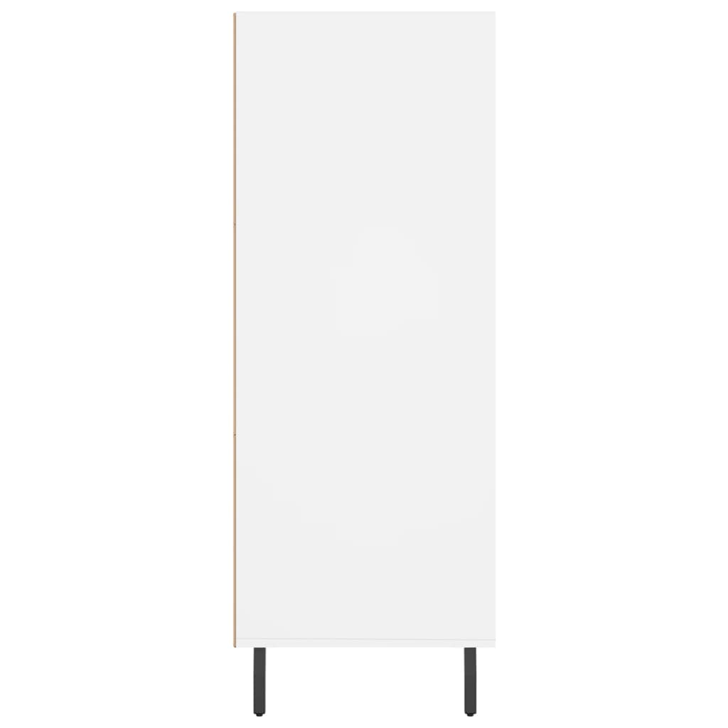 Mobile con scaffale bianco 69,5x32,5x90 cm in derivati ​​del legno
