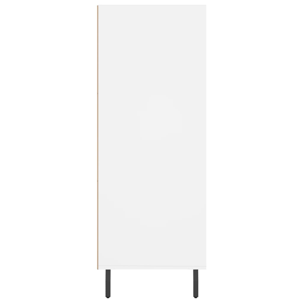 White shelving cabinet 69.5x32.5x90 cm Engineering wood