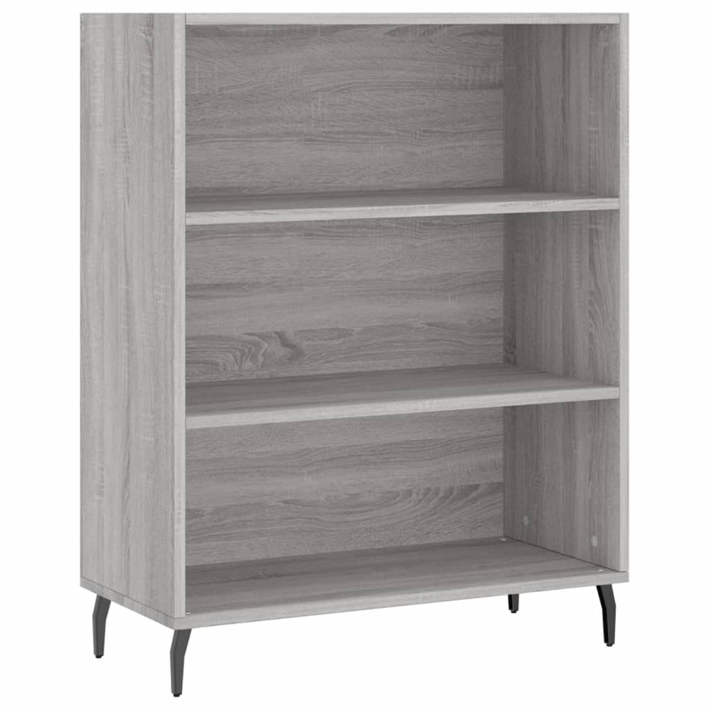 Sonoma gray shelving cabinet 69.5x32.5x90cm Engineering wood