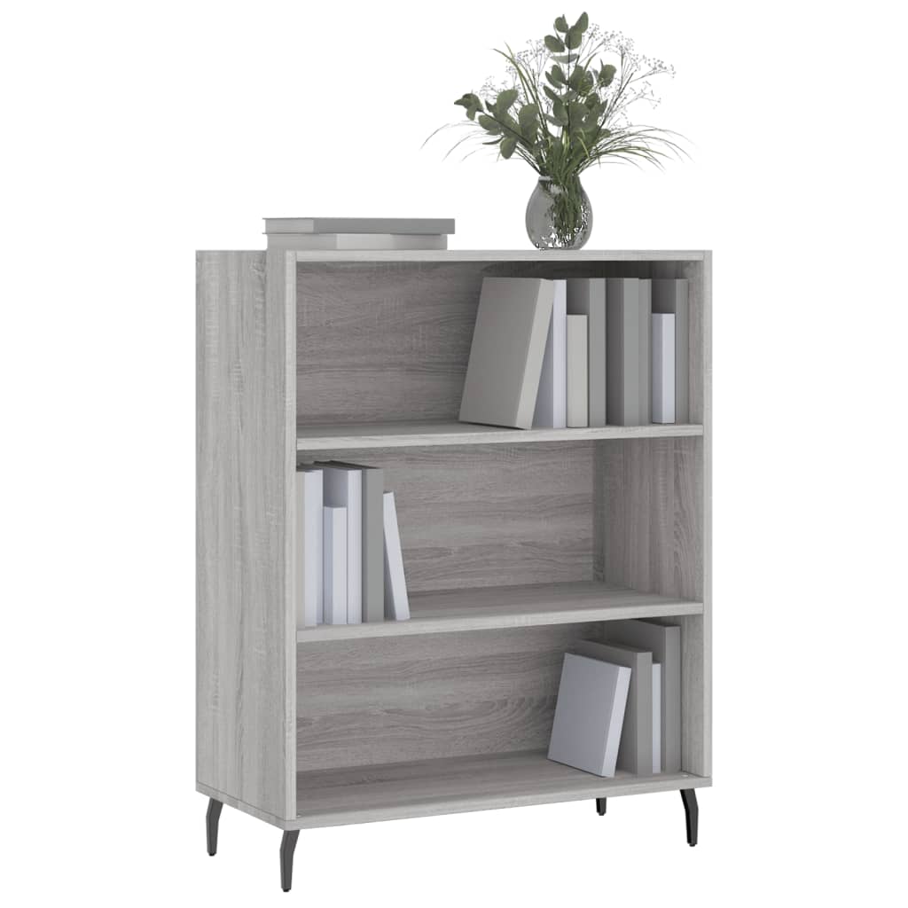 Sonoma Grey Regal Cabinet 69.5x32.5x90cm Ingenieurholz Holz