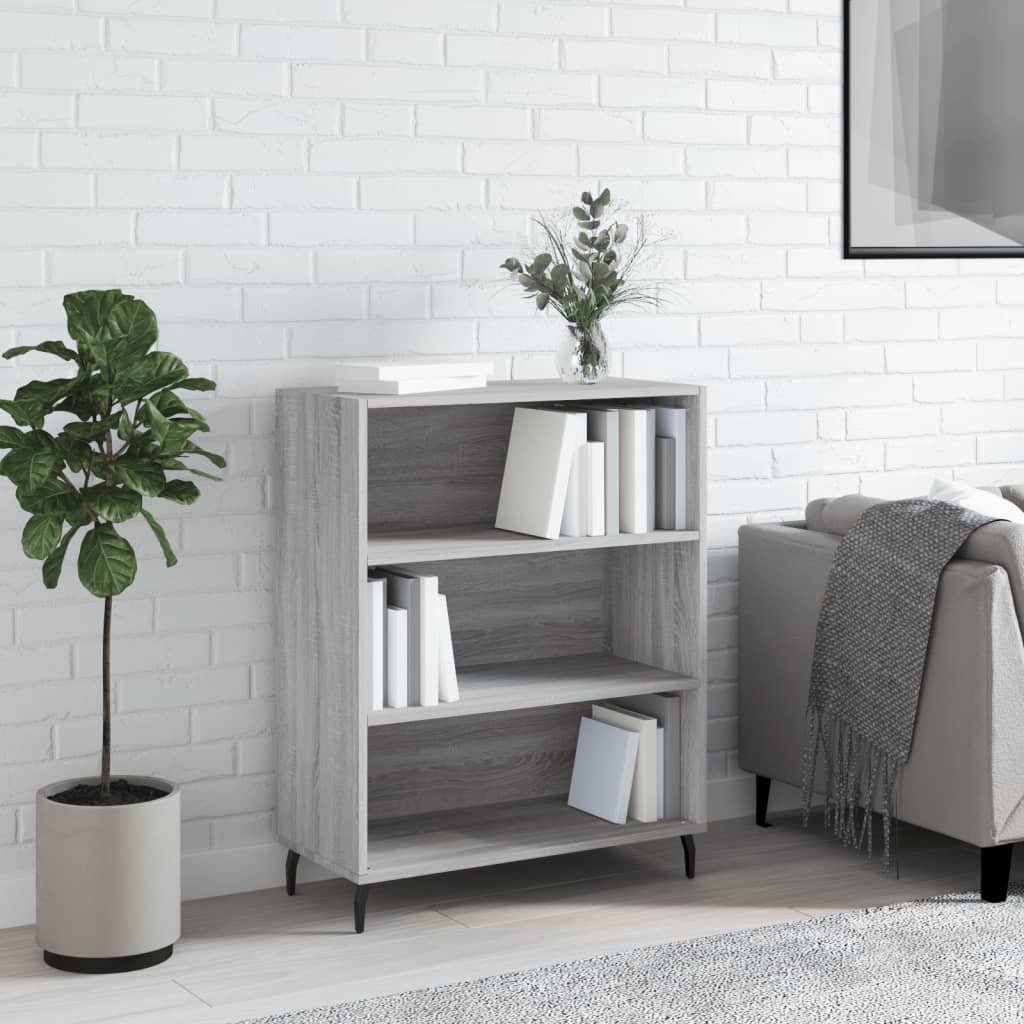 Sonoma Grey Regal Cabinet 69.5x32.5x90cm Ingenieurholz Holz