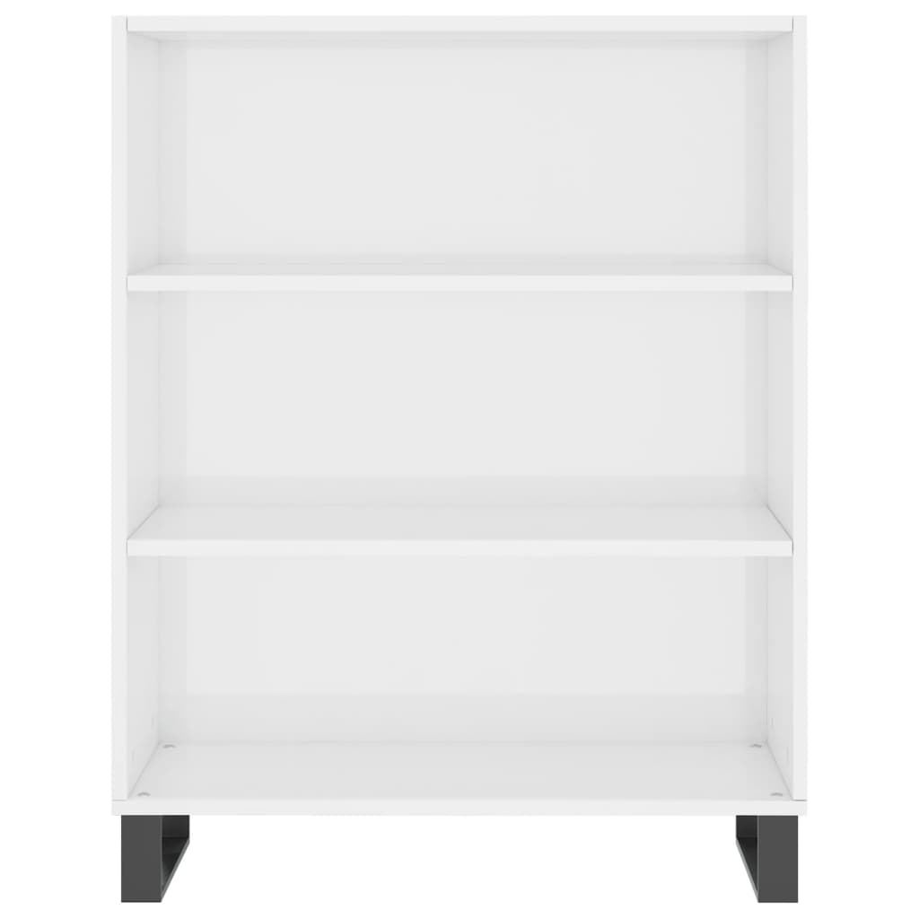 Shiny white shelving cabinet 69.5x32.5x90 cm