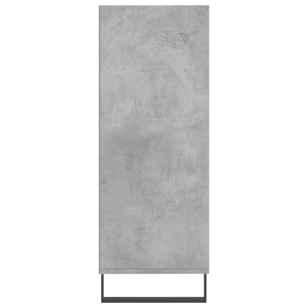 Gray concrete shelves 69.5x32.5x90 cm Engineering wood