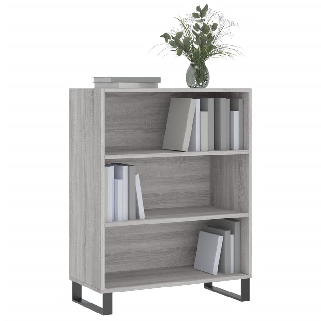 Sonoma Grey Regal Cabinet 69.5x32.5x90cm Ingenieurholz Holz