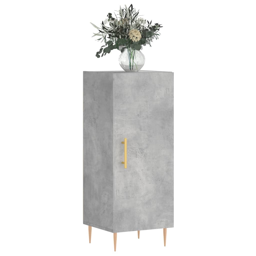 Credenza Grigio cemento 34,5x34x90 cm MDF