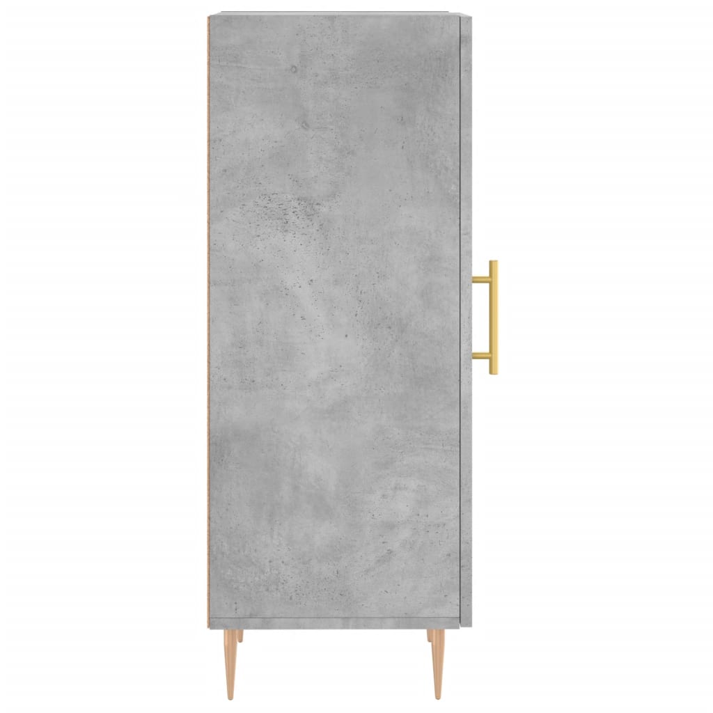 Credenza Grigio cemento 34,5x34x90 cm MDF