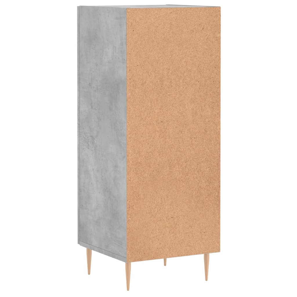 Credenza Grigio cemento 34,5x34x90 cm MDF