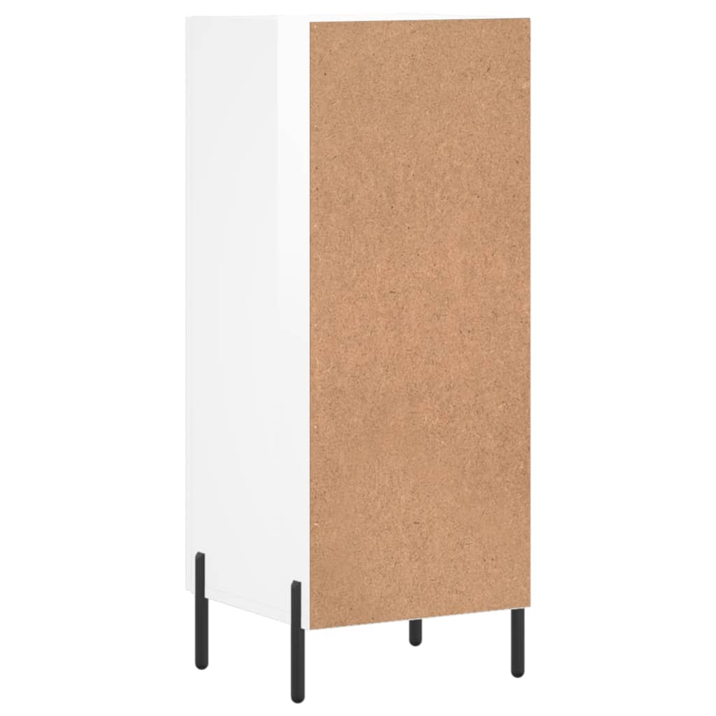 Credenza Bianco lucido 34,5x34x90 cm MDF