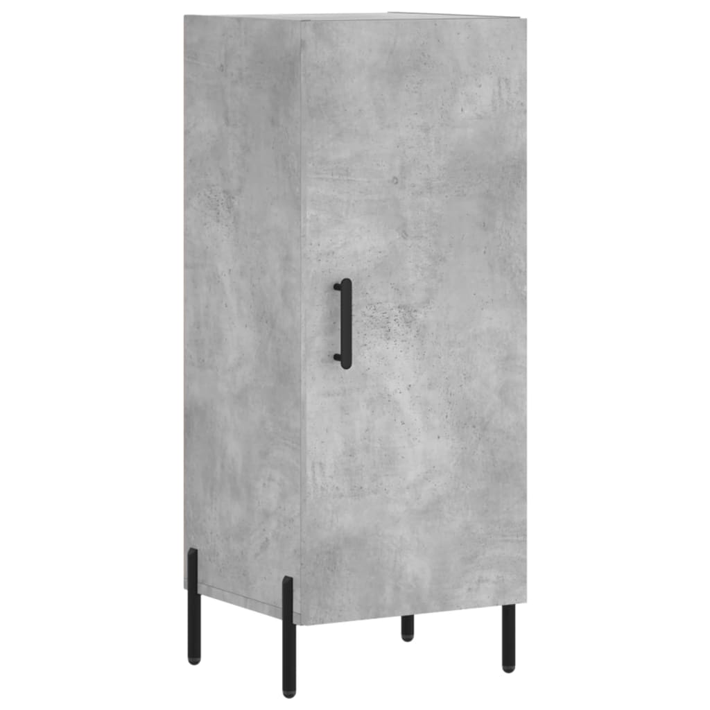 Credenza Grigio cemento 34,5x34x90 cm MDF