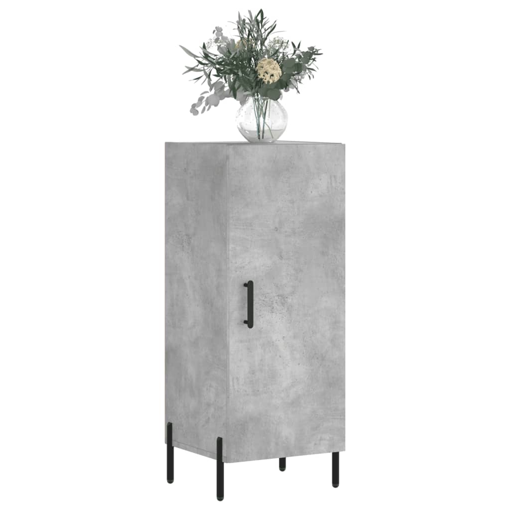 Credenza Grigio cemento 34,5x34x90 cm MDF