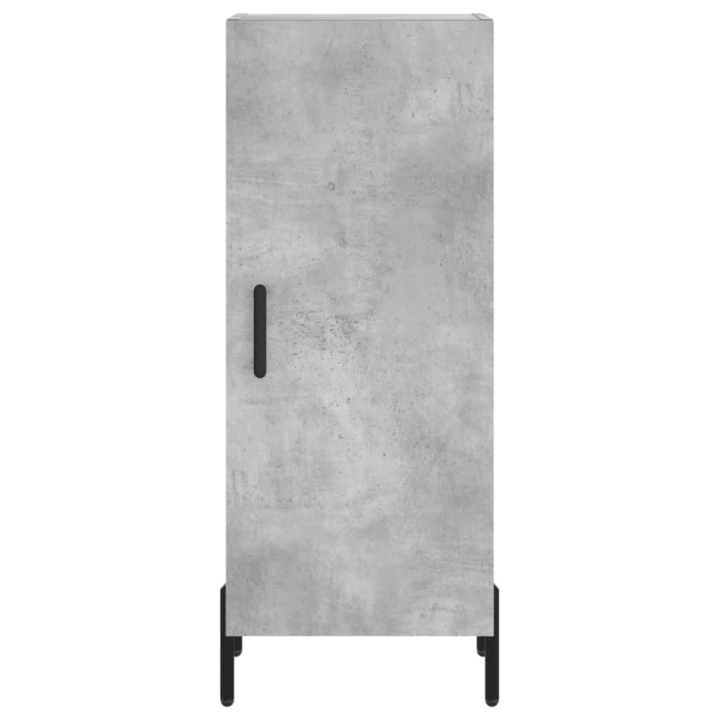 Credenza Grigio cemento 34,5x34x90 cm MDF