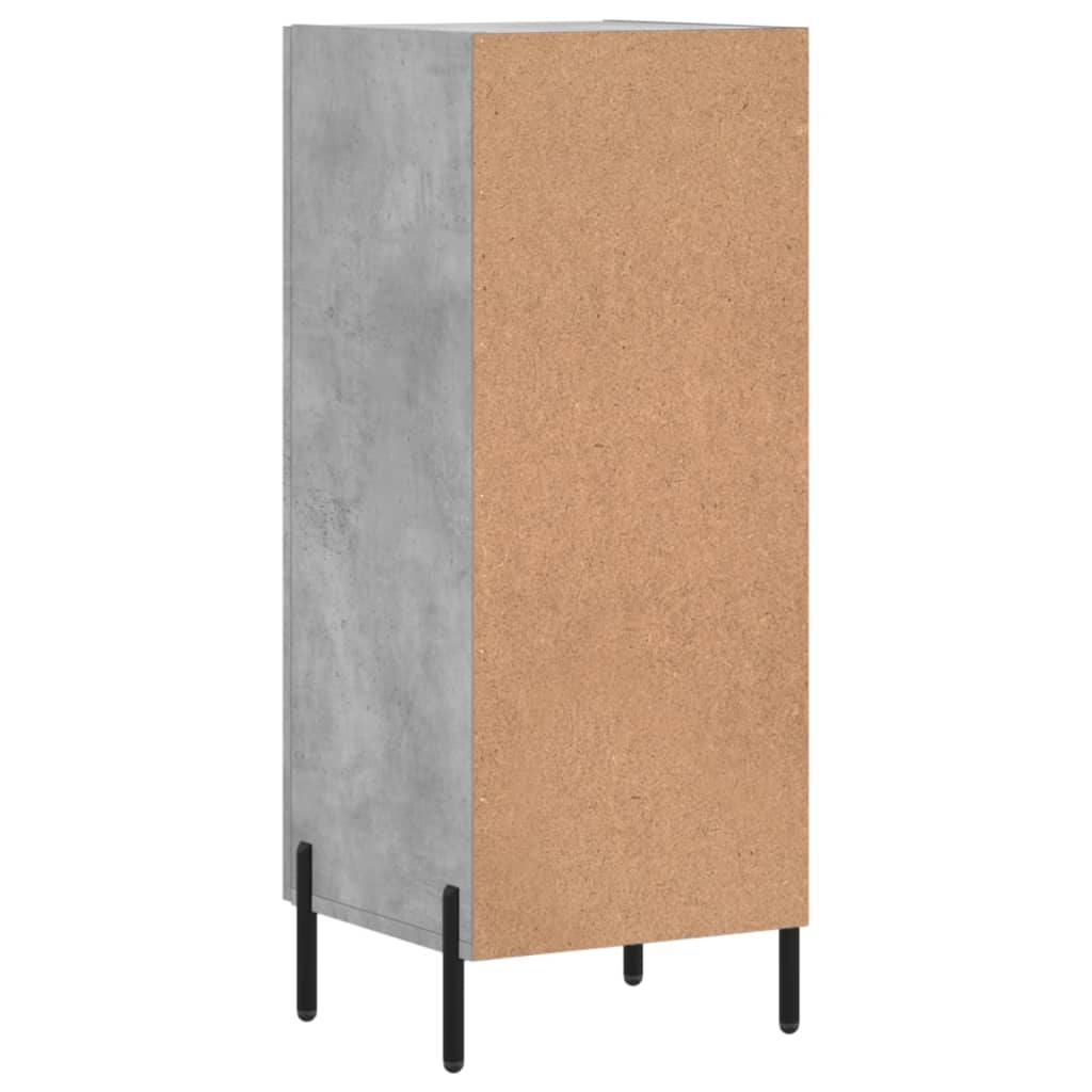 Credenza Grigio cemento 34,5x34x90 cm MDF