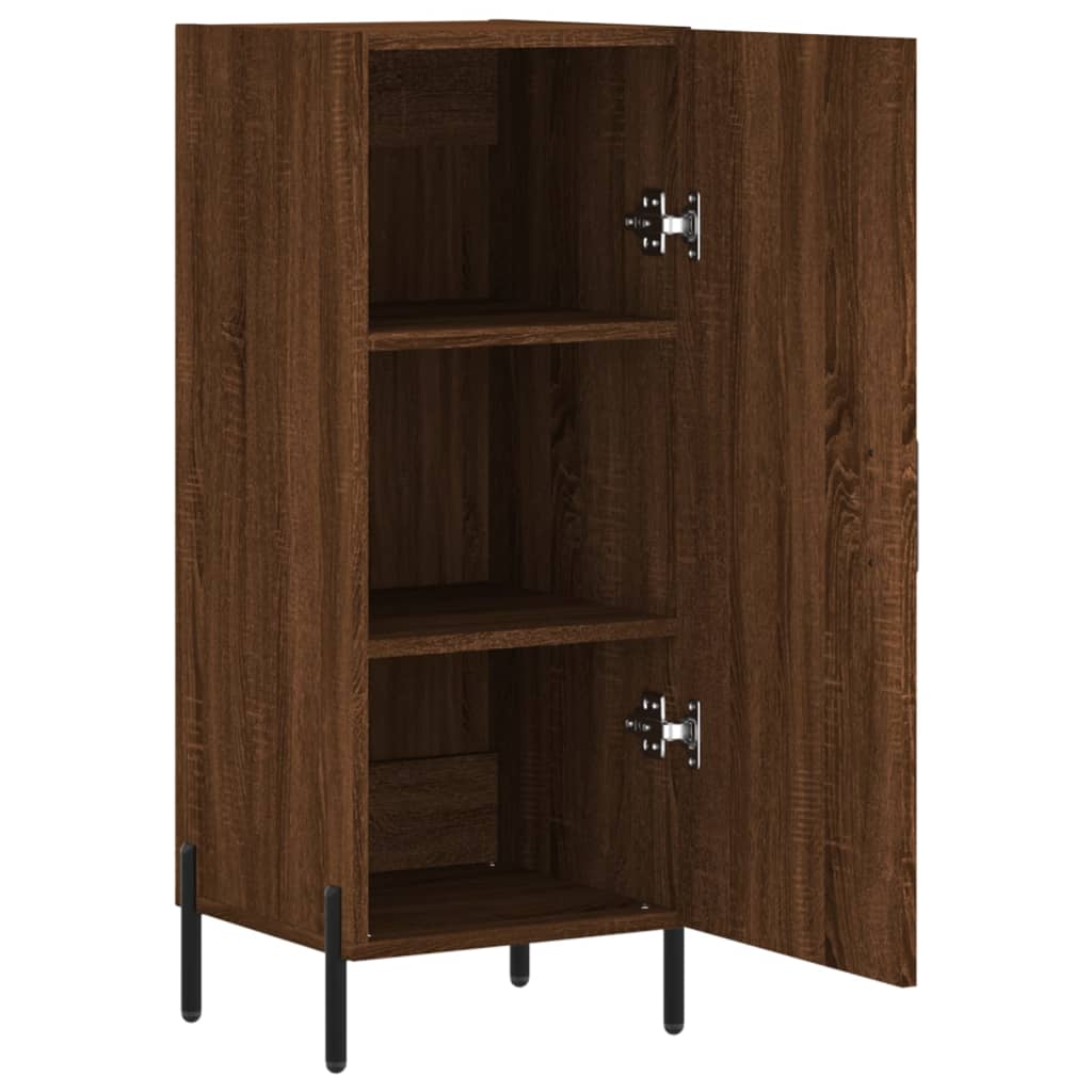 Brown oak buffet 34.5x34x90 cm Engineering wood