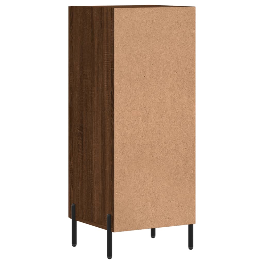 Credenza in rovere marrone 34,5x34x90 cm MDF