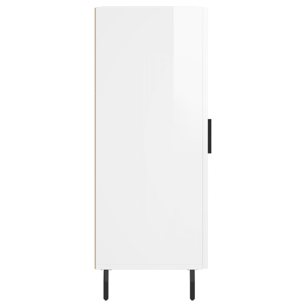 Credenza Bianco lucido 34,5x34x90 cm MDF