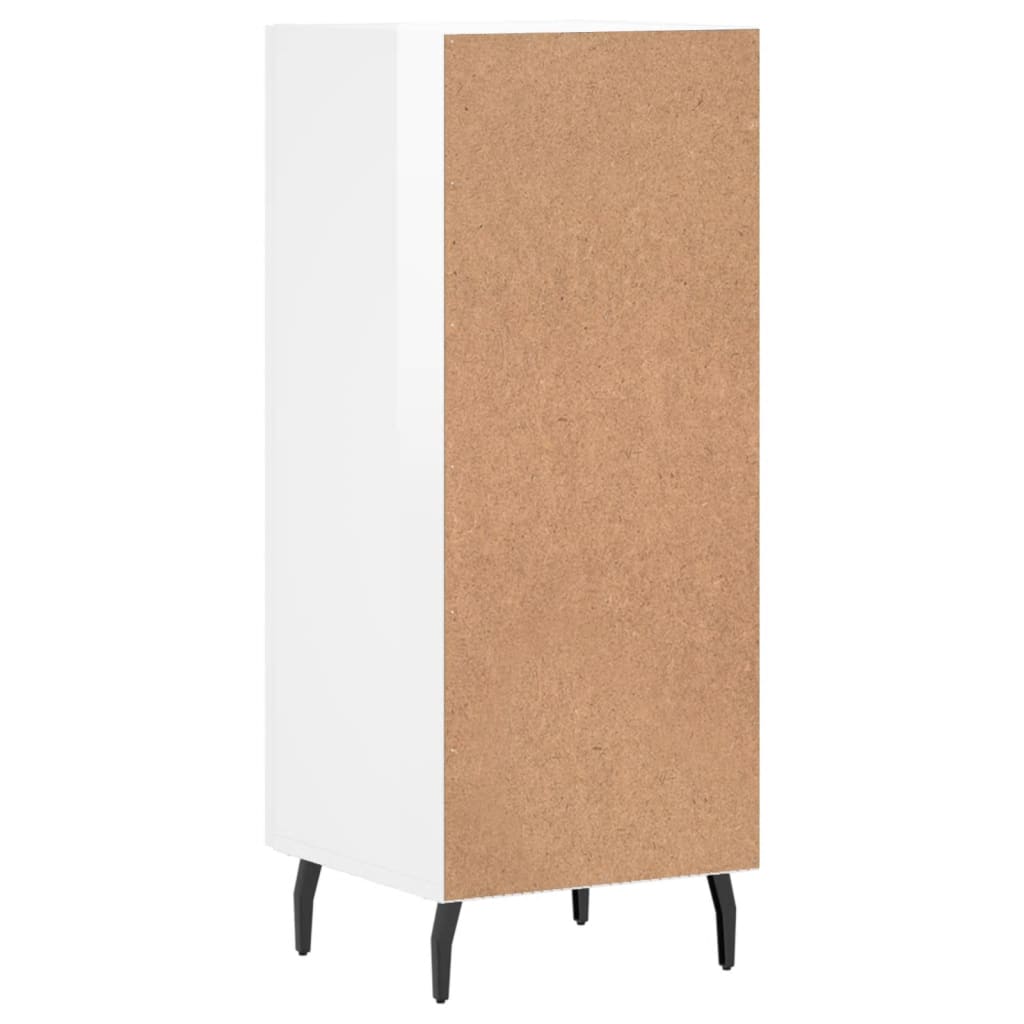 Credenza Bianco lucido 34,5x34x90 cm MDF