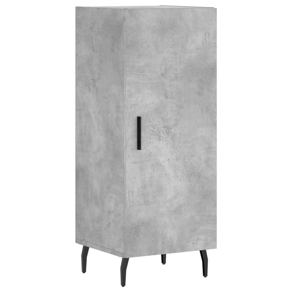 Credenza Grigio cemento 34,5x34x90 cm MDF