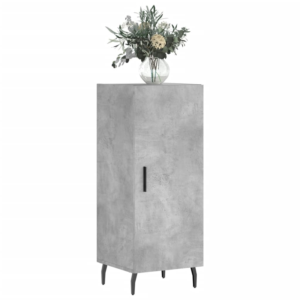 Credenza Grigio cemento 34,5x34x90 cm MDF