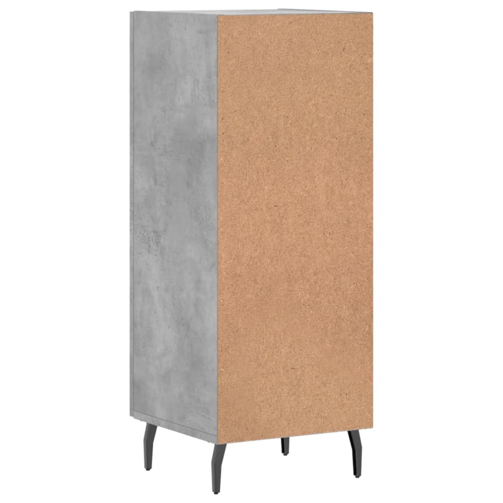 Credenza Grigio cemento 34,5x34x90 cm MDF