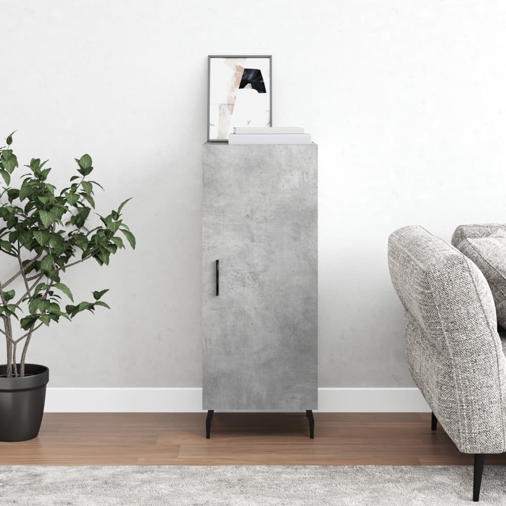 Concrete gray buffet 34.5x34x90 cm Engineering wood