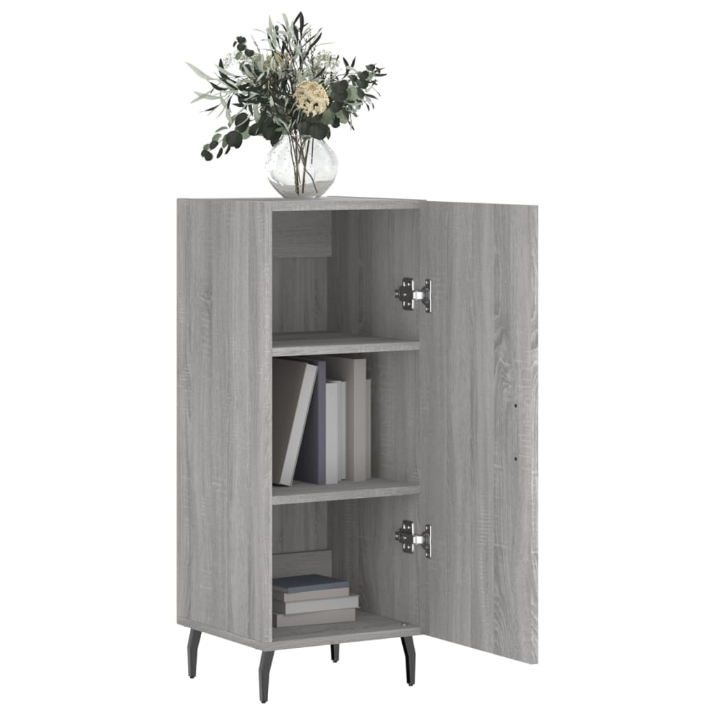 Credenza Sonoma grigia 34,5x34x90 cm MDF