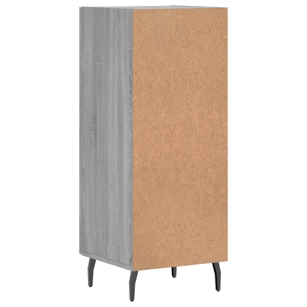 Credenza Sonoma grigia 34,5x34x90 cm MDF