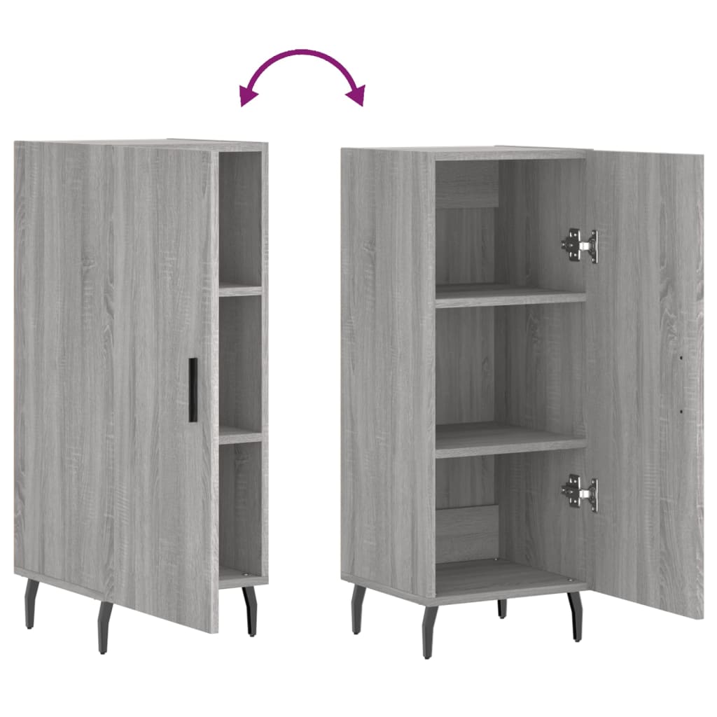 Gray Sonoma Buffet 34.5x34x90 cm Engineering wood