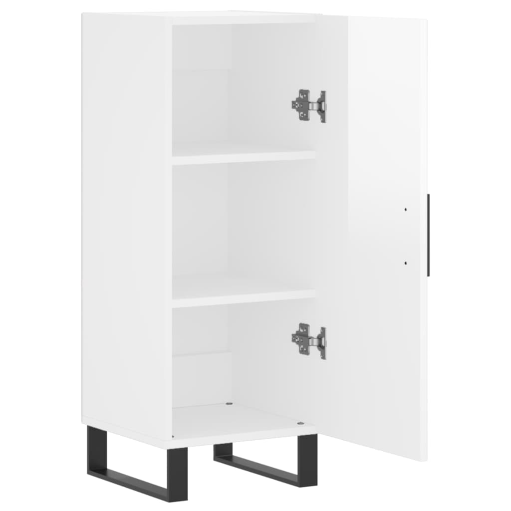 Credenza Bianco lucido 34,5x34x90 cm MDF