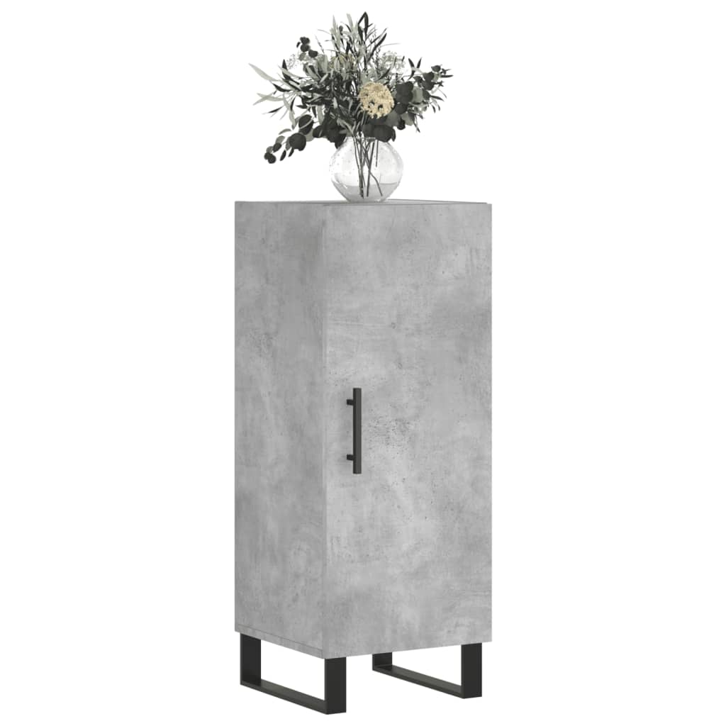 Credenza Grigio cemento 34,5x34x90 cm MDF