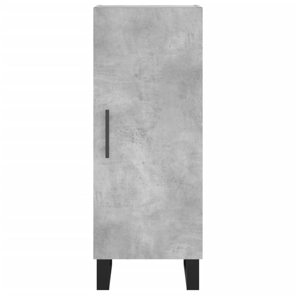 Credenza Grigio cemento 34,5x34x90 cm MDF