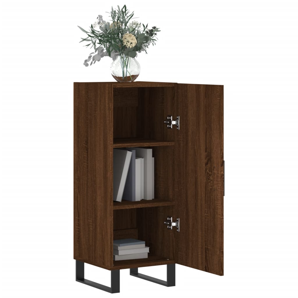 Buffet Chêne marron 34,5x34x90 cm Bois d'ingénierie