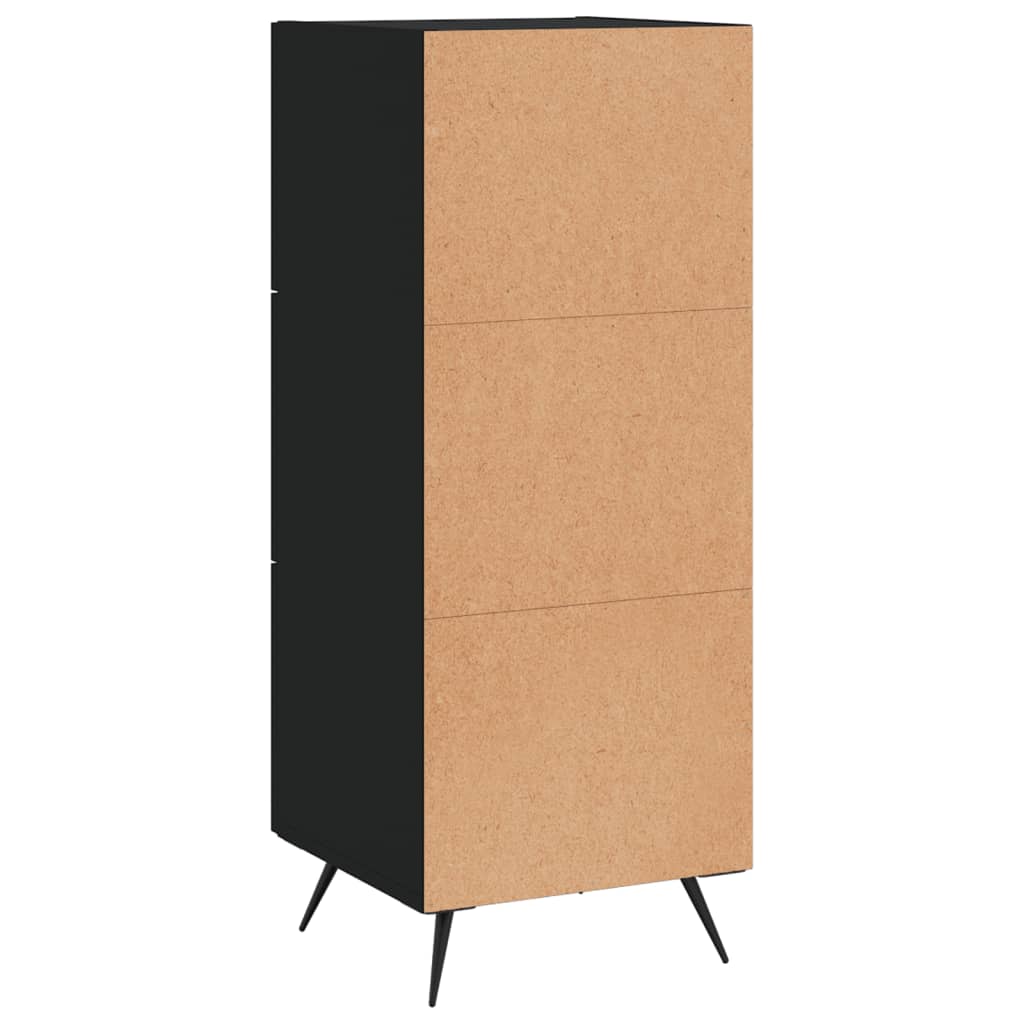 Credenza nera 34,5x34x90 cm MDF