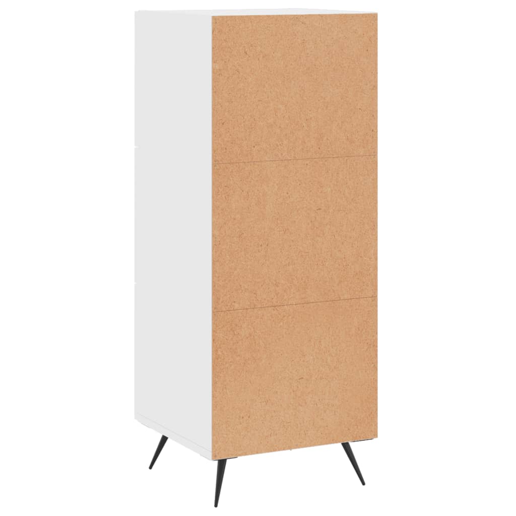 Credenza Bianco lucido 34,5x34x90 cm MDF