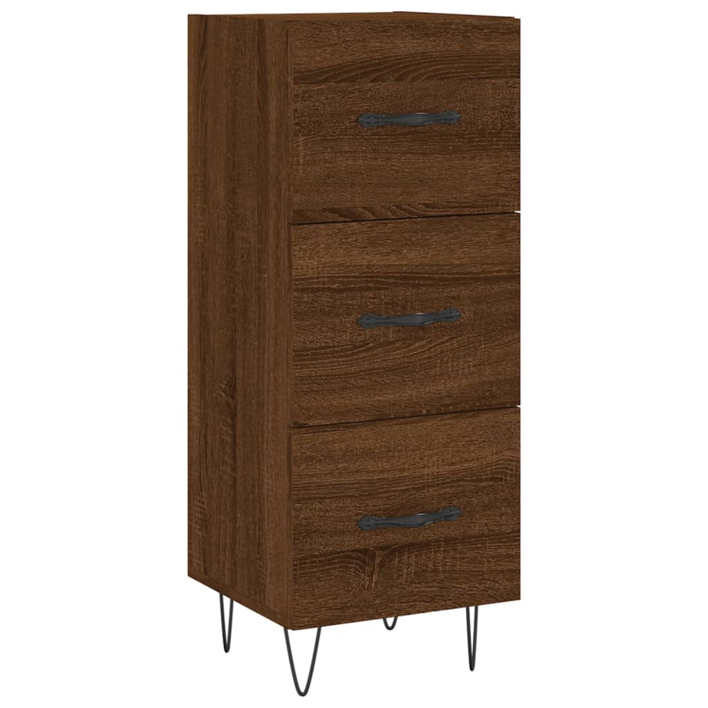 Brown Eichenbuffet 34,5x34x90 cm Ingenieurholz Holz