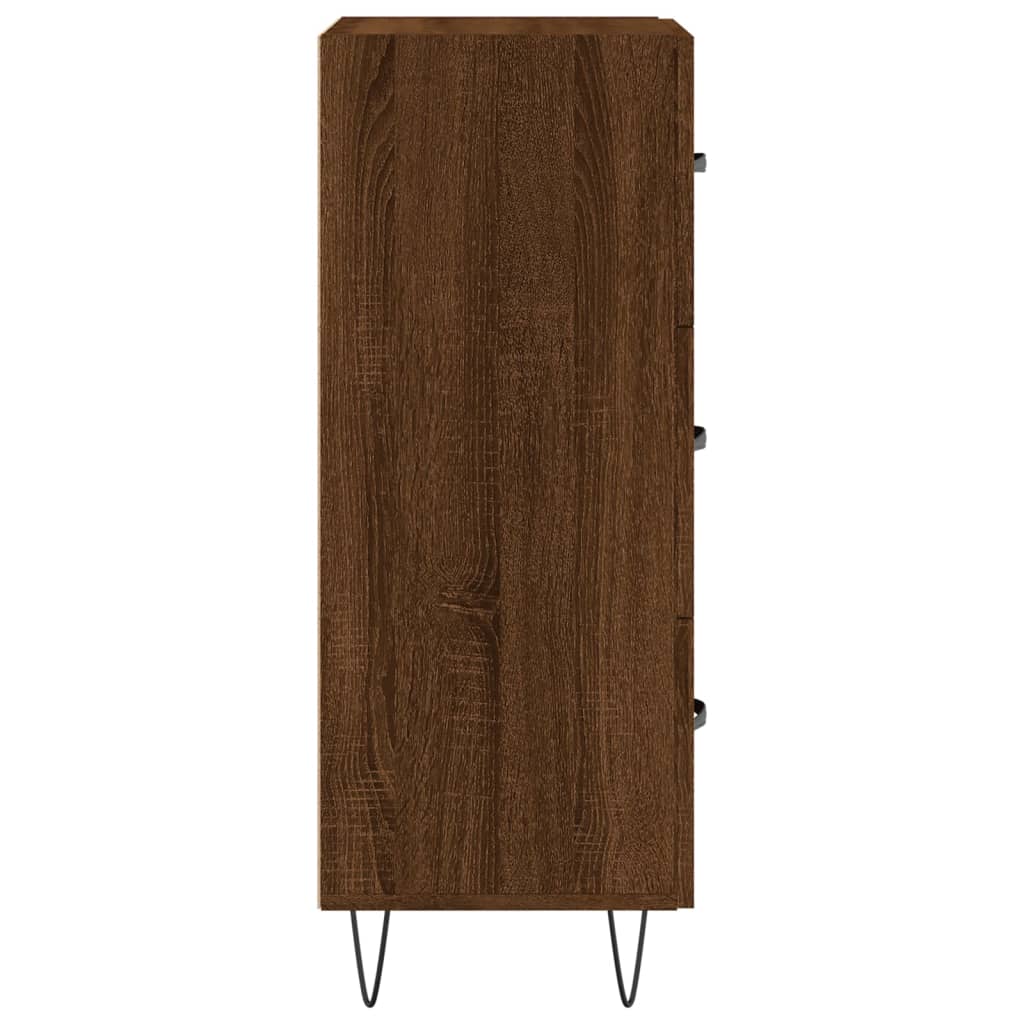 Brown Eichenbuffet 34,5x34x90 cm Ingenieurholz Holz