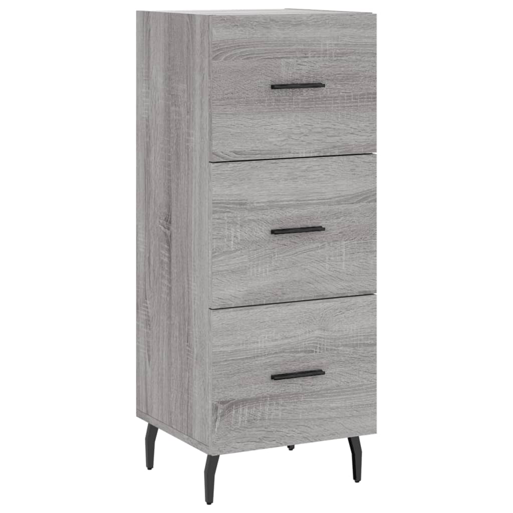 Credenza Sonoma grigia 34,5x34x90 cm MDF