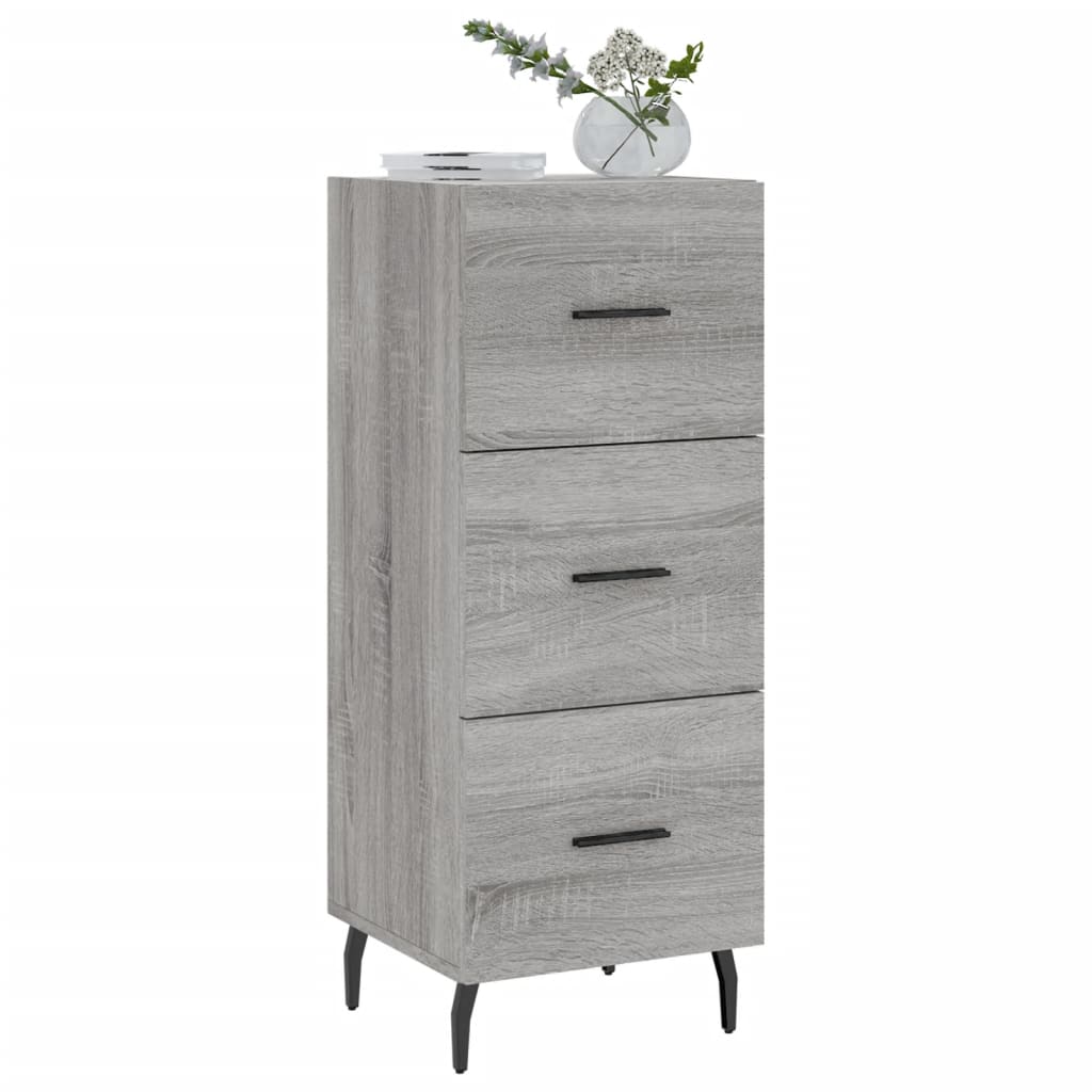 Credenza Sonoma grigia 34,5x34x90 cm MDF