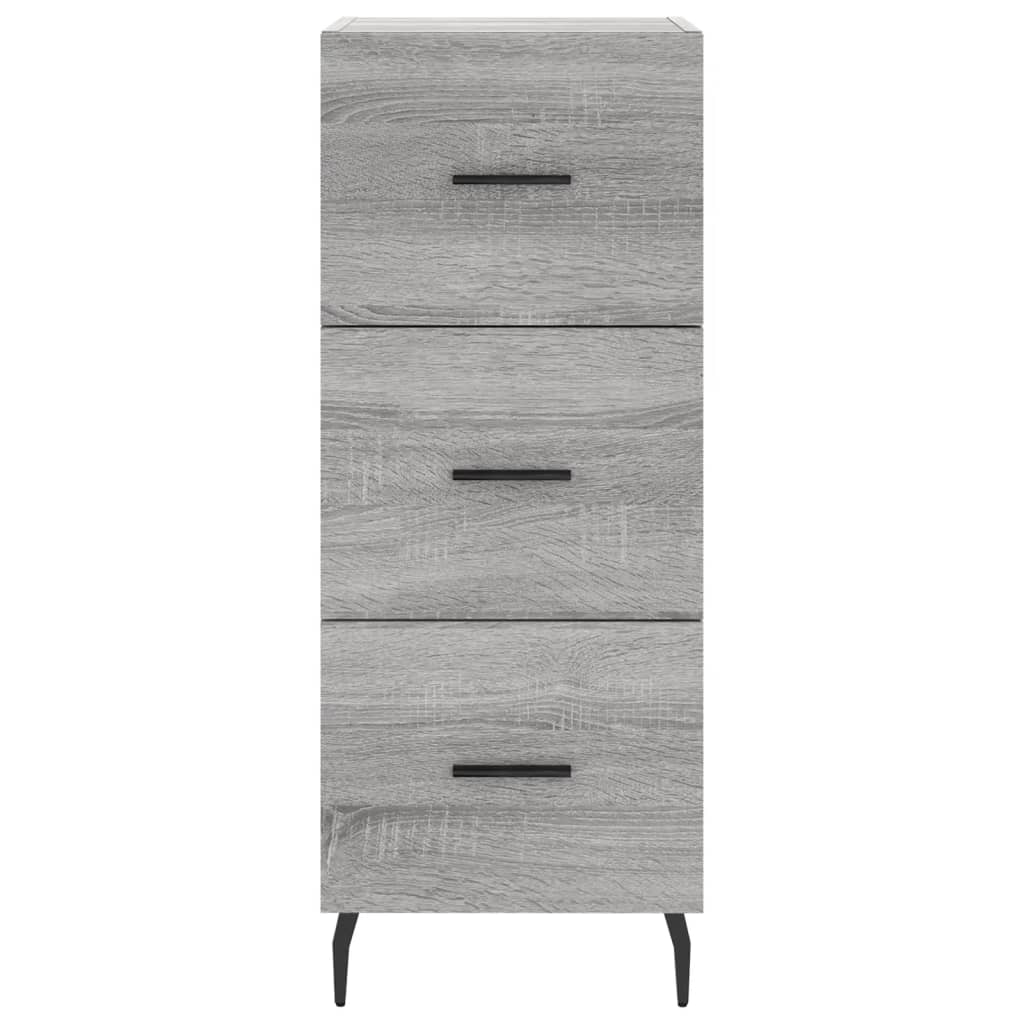 Credenza Sonoma grigia 34,5x34x90 cm MDF