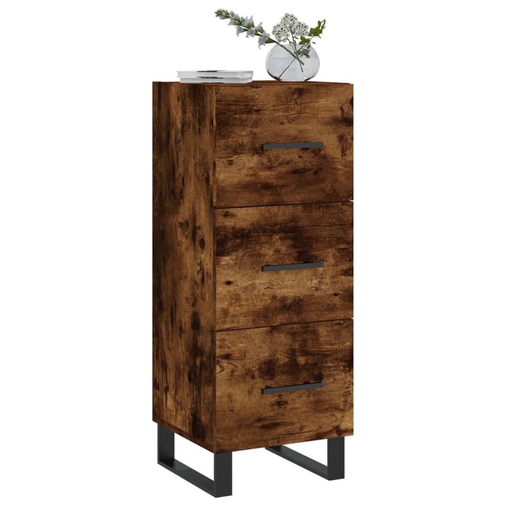 Smoked oak buffet 34.5x34x90 cm engineering wood