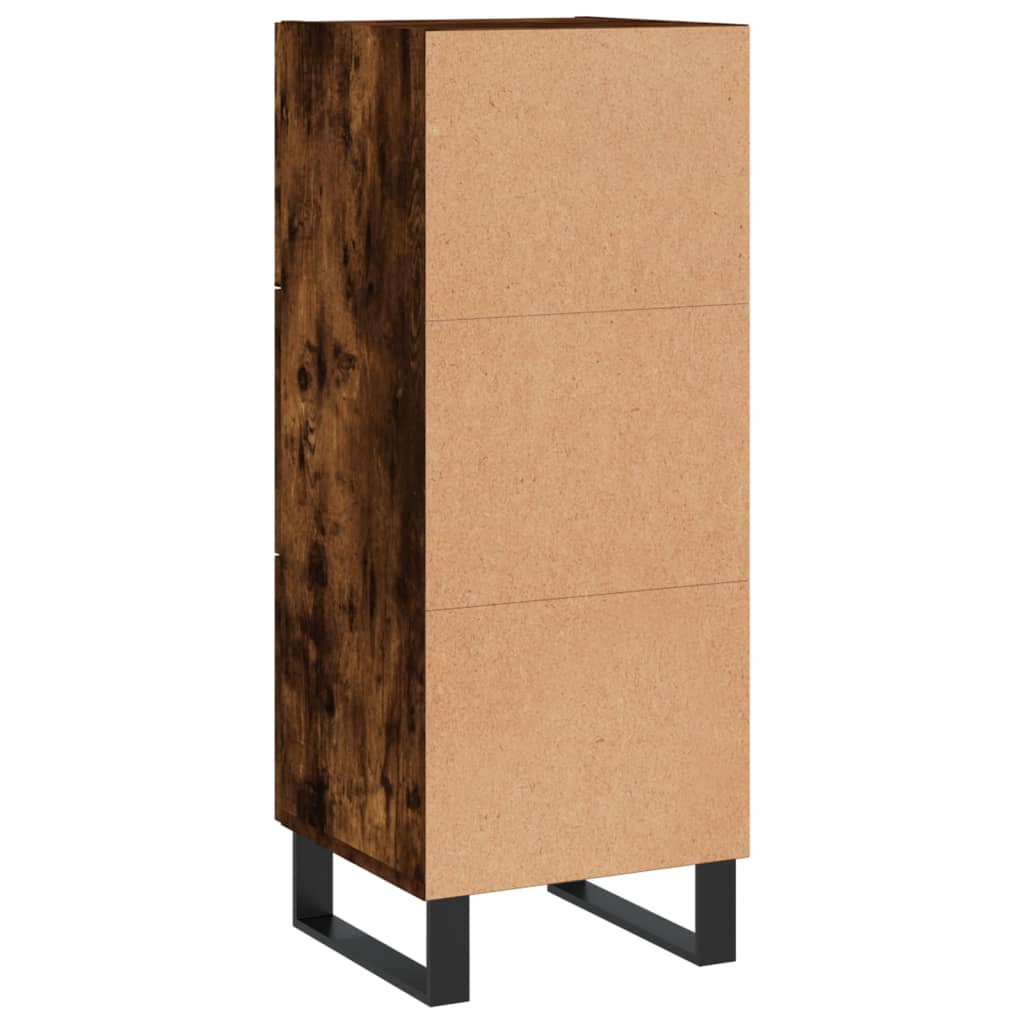 Credenza Rovere affumicato 34,5x34x90 cm MDF