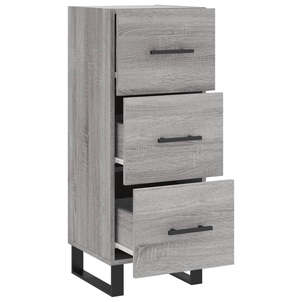 Buffet Sonoma gris 34,5x34x90 cm Bois d'ingénierie