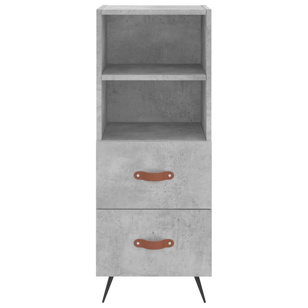 Concrete gray buffet 34.5x34x90 cm Engineering wood