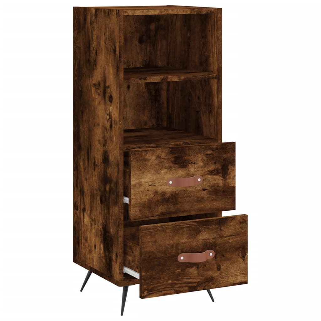 Buffet Chêne fumé 34,5x34x90 cm Bois d'ingénierie