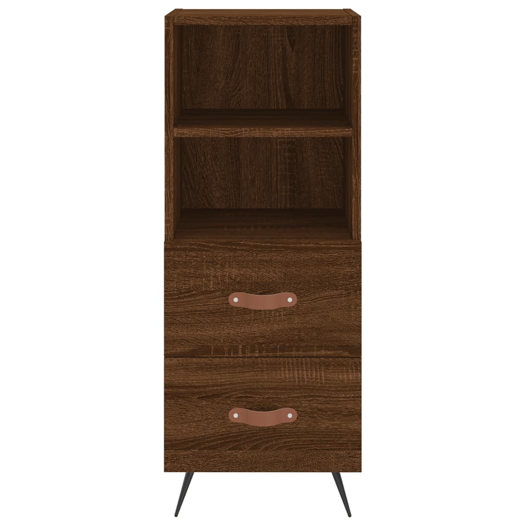 Buffet Chêne marron 34,5x34x90 cm Bois d'ingénierie