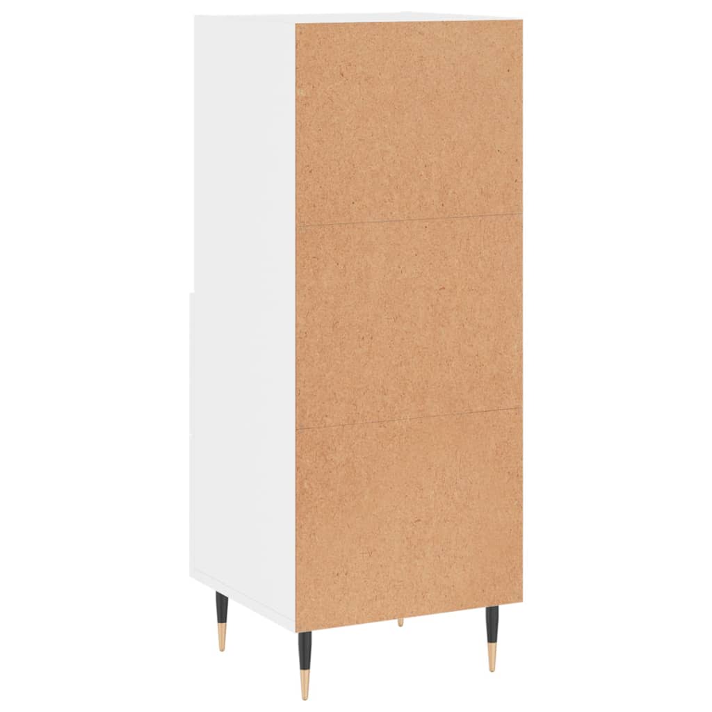 Credenza Bianco lucido 34,5x34x90 cm MDF