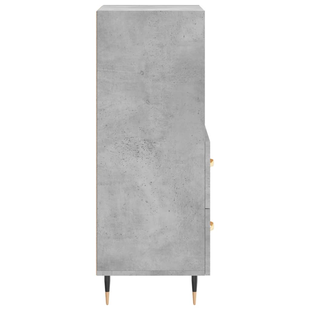 Credenza Grigio cemento 34,5x34x90 cm MDF