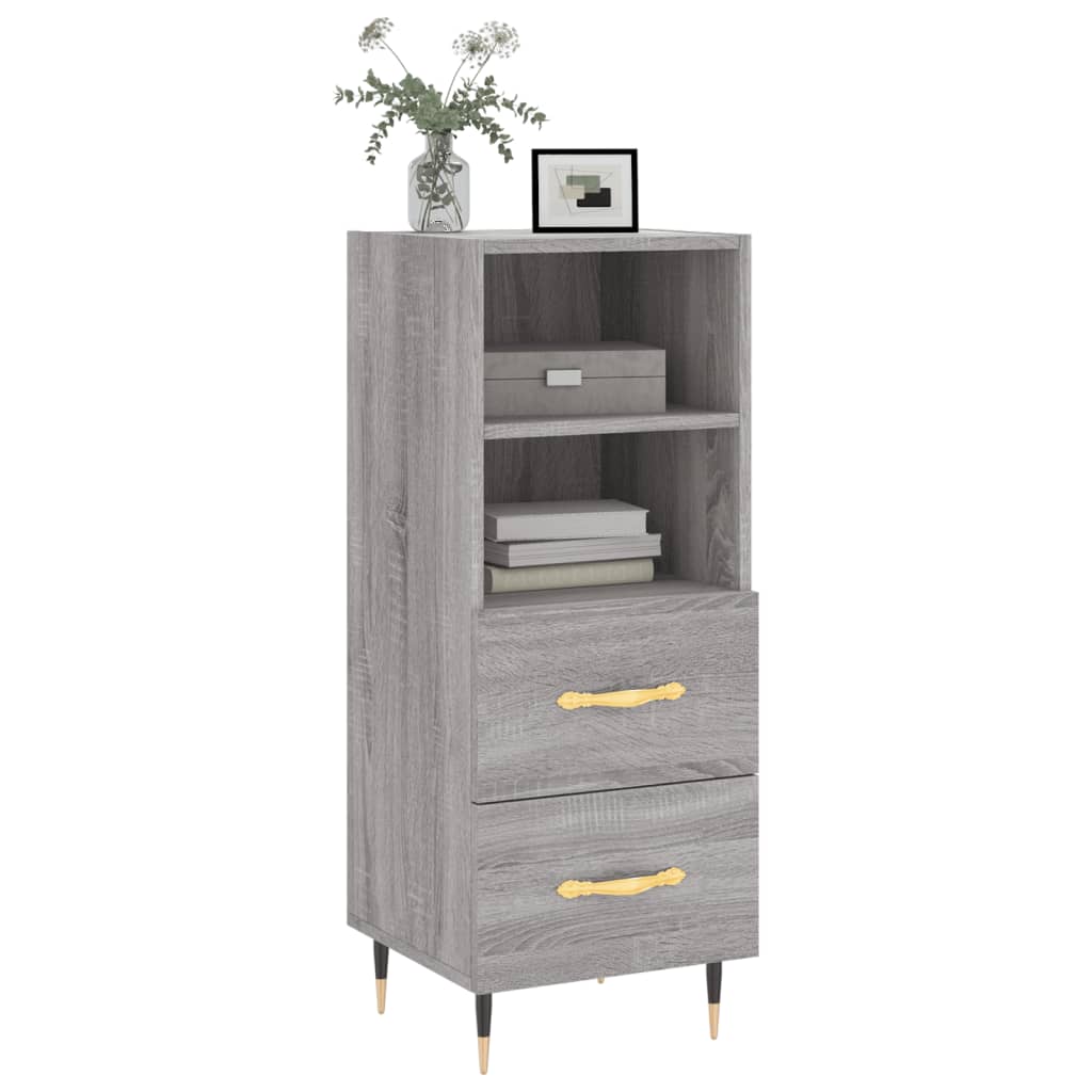 Grey Sonoma Buffet 34.5x34x90 cm INGEGNERIA legno