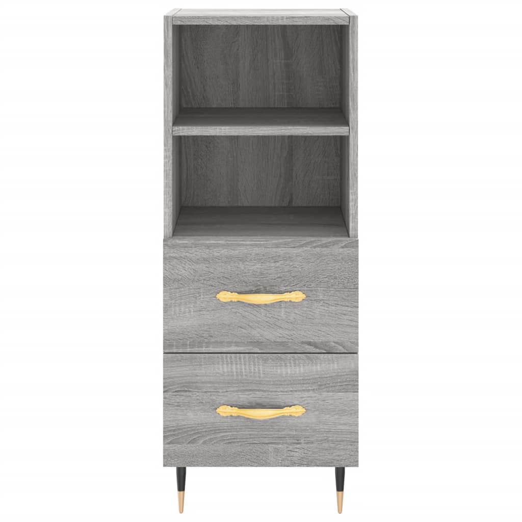 Buffet Sonoma gris 34,5x34x90 cm Bois d'ingénierie